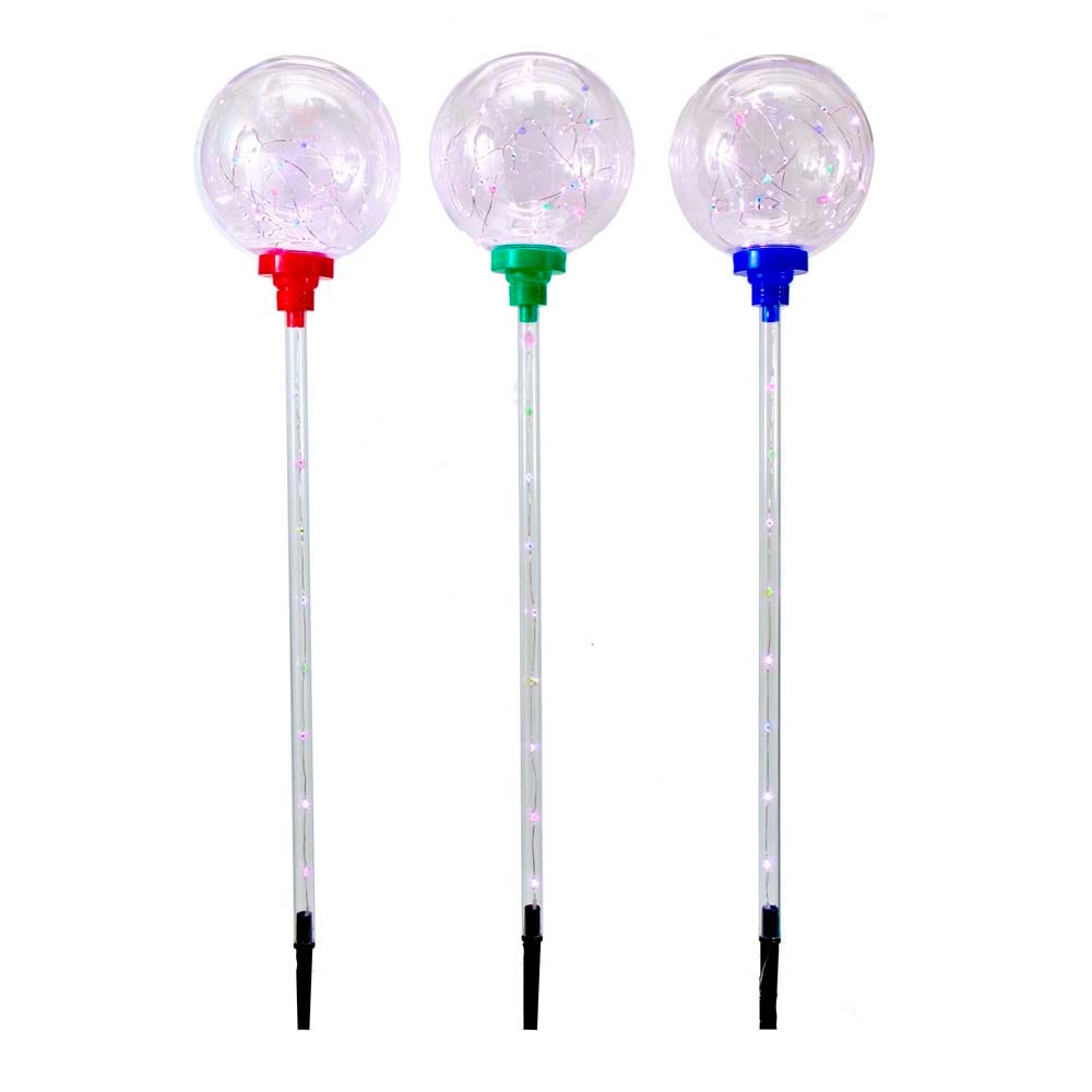 Kurt Adler 135-Light Globe Yard Stake Set with Multi-Colored Fairy Lights AD2817
